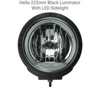 Hella Faro Spot Luminator 222mm Nero con LED Angel Eye Sidelight