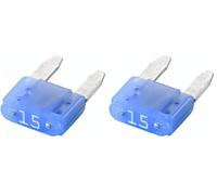HELLA Fusibile - Fusibile a spina piatta mini - 15/5A - blu - Quantità: 5-8JS 728 596-831 (Confezione da 2)
