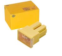 HELLA Fusibile - Sicurezza blocco PAL serie 1 - 60A - giallo | Spina: Femmina - Quantità: 1 - 8JS 740 026-041
