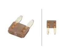 HELLA Fusibili (8JS 728 596-131) Fusibile MiniFlat Fusibile 5A Beige Qty 50 OEM
