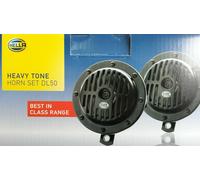 Hella Heavy Tone Coppia Di Clacson Neri DL50 Super Classic Rara 2 Pezzi