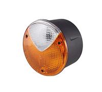 HELLA 2BE 964 169-071 Indicatore direzione, Alogeno, 24/12V, Montaggio, esterno/avvitato, colore diffusore luce giallo/bianco, Spina Spina piatta, Sx/anteriore/Dx, Quantità 1