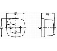 Hella Indicatore Laterale Luce Lampeggiante Destra Sinistra Alogena C5W 24V 12V