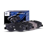 HELLA Kit pastiglie freni Posteriore predisposto per visualizzazione