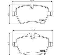 Kit Pastiglie Freno Freno A Disco Hella 8DB 355 016-041 per Bmw Mini