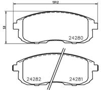 HELLA 8DB 355 012-901 Kit pastiglie freni