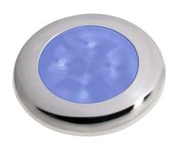 Hella LED Cortesia Lampada Luce Blu Lucidato Acciaio Inox Cerchio 980503221 Mare
