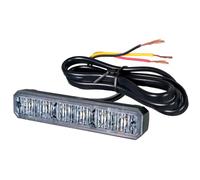HELLA LED Luce identificazione lampeggiante - BST - 12V / 24V - bianco | Montaggio, esterno/Raccordo a vite - Cavo: 860mm - Spina: estremità del cavo aperta - Kit - Quantità: 2 - 2XD 012 160-881