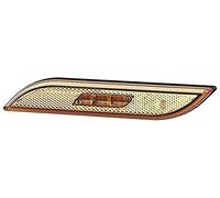 HELLA Luce demarcazione laterale - Shapeline Style - LED - 12V / 24V - Montaggio, esterno/incollato - SAE/ADR/GGVS - Colore diffusore luce: giallo - Cavo: 500mm - Spina: Amphenol - 2PS 013 305-071