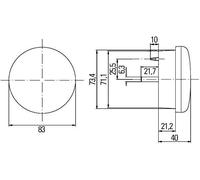 HELLA Luce Di Retromarcia Lampada Di Emergenza LED 12V 24V (2ZR 959 010-507)