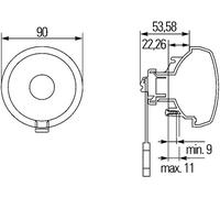 HELLA Luce Posteriore (2SB 965 039-137) Lampadina Posteriore OEM