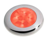 Hella Marine Sottile Linea LED Rotondo Cortesia Lampada Rossa LED Ss Lunetta 12V