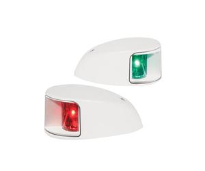 Hella Naviled Deck Montante Porta & Starboard Coppia 2nm Trasparente Lens/Bianco
