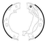 HELLA PAGID 8DA 355 050-741 Kit ganasce, Freno stazionamento,H9915,per es. TOYOTA