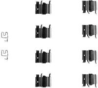 HELLA PAGID 8DZ 355 202-771 Kit accessori, Pastiglia freno,K0117,Sistema frenante,Sumitomo,per es. EUNOS / MAZDA / MITSUBISHI / SUZUKI
