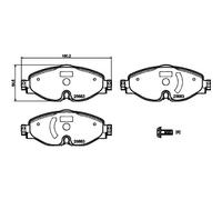 Hella Pastiglie Freni Anteriori per Audi Ford Skoda VW