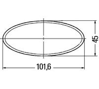 Hella Reflex Riflettore Sicurezza Luce Avvertimento Destra O/S LEFT' N/S (