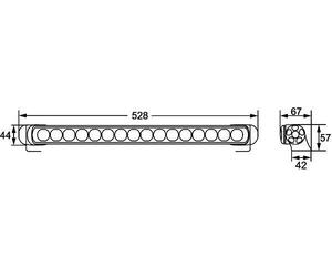 Hella Riflettore Lampada Centrale Destro O/S Sinistro N/S LED 24V 12V (