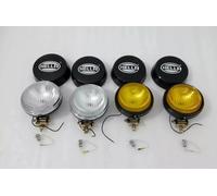 Hella Rotondo Giallo & Trasparente Nebbia Lampada Con Bulbo H3 12V 55W Alogena