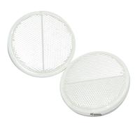 Hella Round Reflex Riflettore Bianco Coppia 90mm Caravan Per Trattore Jeep