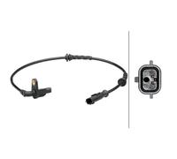 HELLA Sensore Raddrehzahl 2-Pin Hallsensor 510 mm Cavo per DACIA DUSTER
