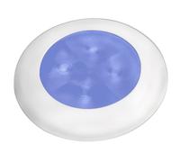 Hella Sottile Linea Rotondo Cortesia 12V Lampada Blu LED Bianco Plastica Lunetta