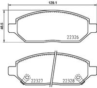 HELLA 8DB 355 025-451 Kit pastiglie freni