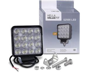 HELLA VALUEFIT 1GA 357 106-022 LED-Faro da lavoro, Valuefit S2500, 24/12V | 12 V/24 V - 2500 lm - Montaggio / fissaggio a staffa - sospeso / in piedi - Illuminazione dei campi vicini