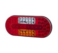 HELLA VALUEFIT 2VP 357 017-011 Luce posteriore, LED, 12/24V, Montaggio, esterno/avvitato, colore diffusore luce policromo, Spina Spina piatta, Sx, Quantità 1