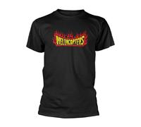 HELLACOPTERS, THE - FLAMES BLACK T-Shirt XX-Large