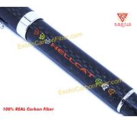 Hellcat Rosso Testo E Multicolore Logo Carbonio Fibra Penna a Sfera - Great Gift