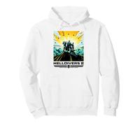 Helldivers 2 Colorful Sony Playstation Video Game Poster Felpa con Cappuccio