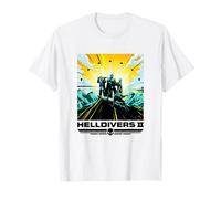 Helldivers 2 Colorful Sony Playstation Video Game Poster Maglietta