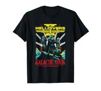 Helldivers 2 Front Back Galactic Democracy Tour Video Game Maglietta