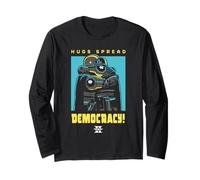 Helldivers 2 PlayStation Video Game Hugs Spread Democracy Maglia a Manica