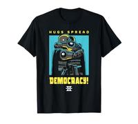 Helldivers 2 PlayStation Video Game Hugs Spread Democracy Maglietta