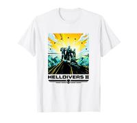 Helldivers 2 Poster Colorato Sony PlayStation del Videogioco Maglietta