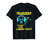 Helldivers 2 Sony PlayStation Game A Nice Cup Of Liber-Tea Maglietta