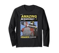 Helldivers Amazing Democracy Brasch Is Back Helldiver Slap Maglia a Manica