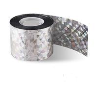 HellDoler Nastro Repellente per Uccelli, Nastro per Spaventare Gli Uccelli per Casa, Giardino e Fattoria,110 mt x 4,8 cm