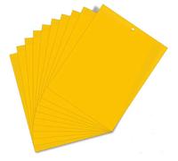 HellDoler Trappole Appiccicose 50 Pezzi 15cm x 20cm MoscheTrappola Trappola per Insetti per Mosca Bianca,Mosca della Frutta,Afidi,Minatori Fogliari,Cicaline (50PCS)