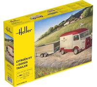 Heller 50331 - 1:24 Citroen Hy + Goods Trailer - Nuovo