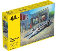 HELLER 1/24 KIT MODELLISMO CAR TRANSPORTER TRAILER CARRELLO MODELLINO STATICO