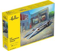 Heller Kit di modellismo in plastica 80774 Rimorchio trasportatore auto 1:24 Non verniciato Nuovo