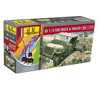 Heller 1:72 Gift Set - US 1/4 Ton Truck Trailer