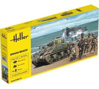 HELLER 1/72 KIT MILITARE CARRO ARMATO OMAHA BEACH MODELLISMO MODELLINO AUTO