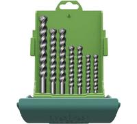 Heller 18037 5 3015 Acciaio Kit punte per pietra 7 parti 4 mm, 5 mm, 6 mm, 8 m