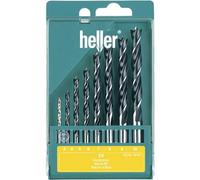 Heller 205241 Kit punte a spirale da legno 8 parti 3 mm, 4 mm, 5 mm, 6 mm, 7 m