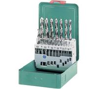 Heller 21962 4 HSS Kit punte a spirale da metallo 19 parti 1 mm, 1.5 mm, 2 mm,