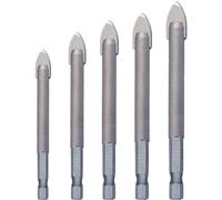 Heller 24942 3 3900 5-Piece Quickbit Ceramicmaster Vetro & Mattonella Punte Set